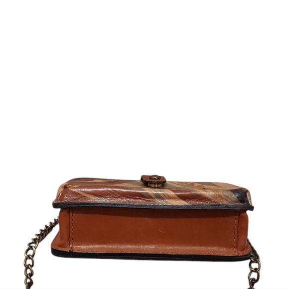 Patricia Nash Mini Camo Leather Crossbody Bag Very Gently Loved - Picture 5 of 12